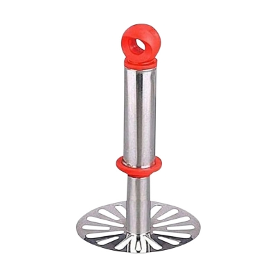 Picture of Stainless Steel Potato Masher - Red and Silver