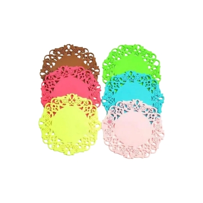 Picture of 6Pcs Silicone Table Heat Resistant Mat Dish Coaster Drink Placemat Mat