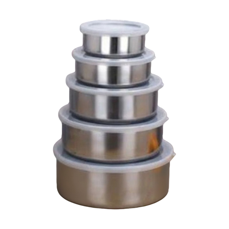 Picture of 5Pcs Bowl Set/Bati Set/ Steel Bati Set/ High Quality Steel Bowl Set/Food Box- 5 Pieces