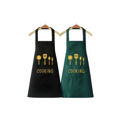 Picture of Kitchen Household Cooking Apron Men Women Oil-proof Waterproof Waist Fashion Coffee Overalls Apron