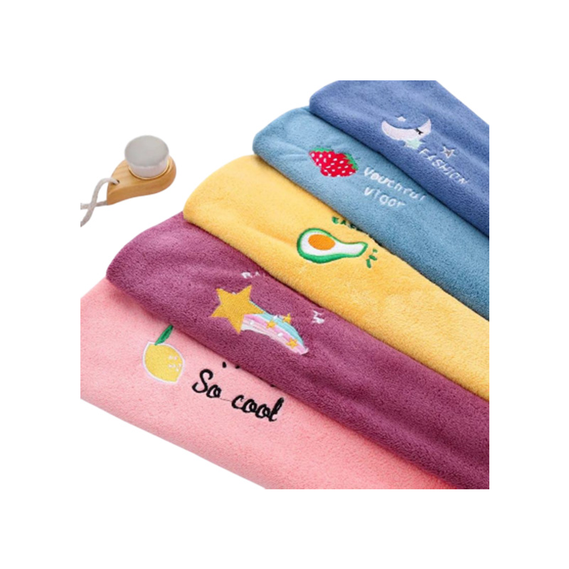 Picture of Soft Microfiber Girls Hair Towel Super Absorbent Quick Drying Magic Shower Cap