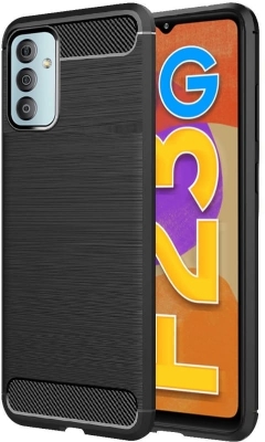 Picture of For Samsung Galaxy F23 Silicone Back Cover With Carbon Fiber Texture (Back Case Cover For Smartphone)