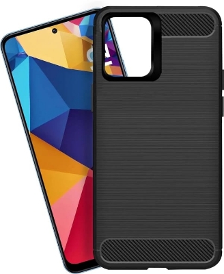 Picture of For Xiaomi Poco M6 Pro 5G  Silicone Back Cover With Carbon Fiber Texture (Back Case Cover For Smartphone)