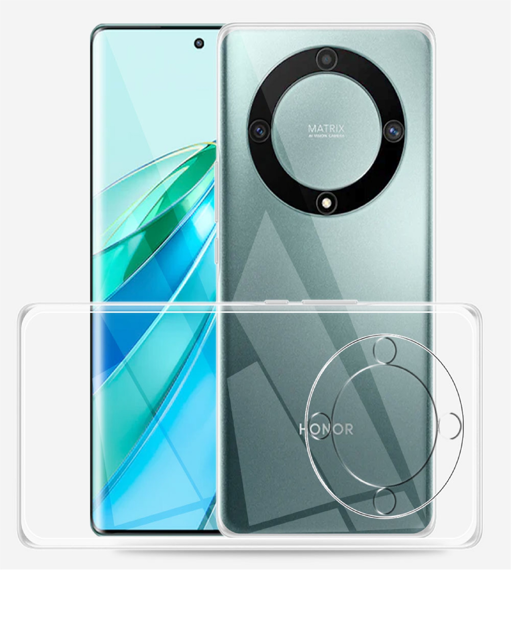 Picture of Honor X9A Ultra Slim Crystal Clear Transparent Soft TPU Case Cover