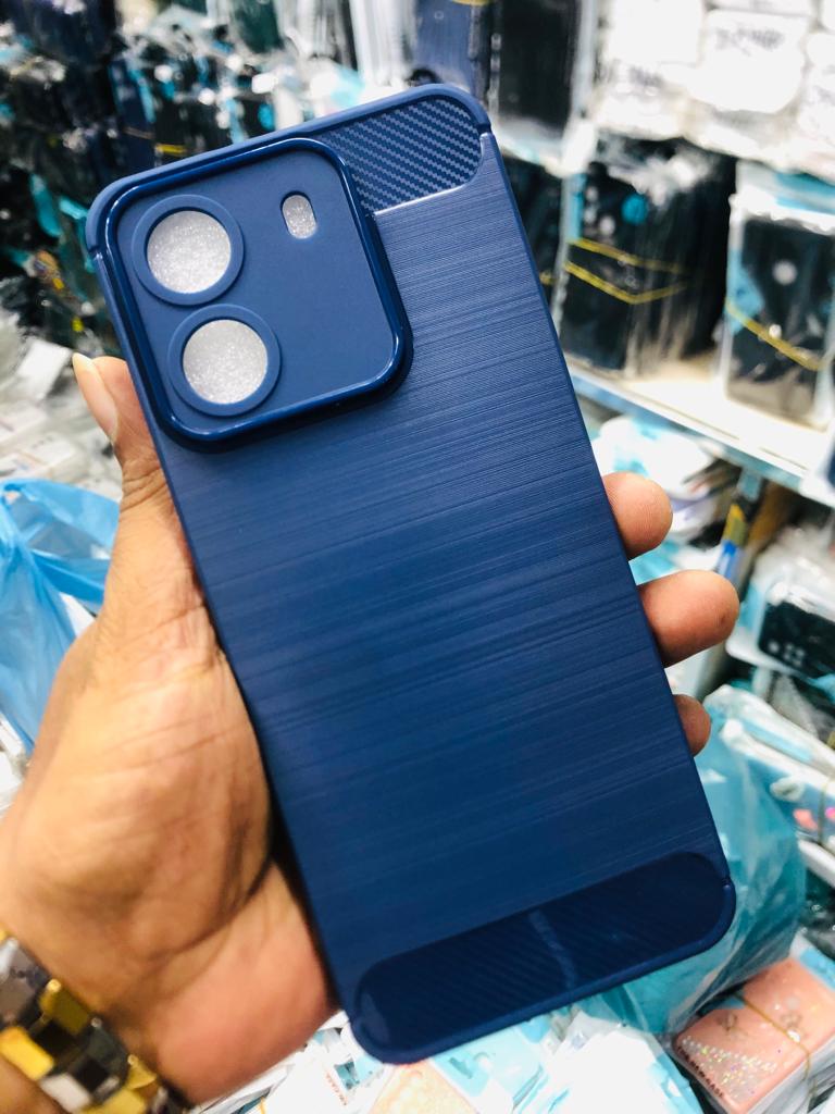 Picture of For Lava Benco S1  Silicone Back Cover With Carbon Fiber Texture (Back Case Cover For Smartph Silicone Back Cover With Carbon Fiber Texture (Back Case Cover For Smartphone) Silicone Back Cover With Carbon Fiber Texture (Back Case Cover For Smartphone)