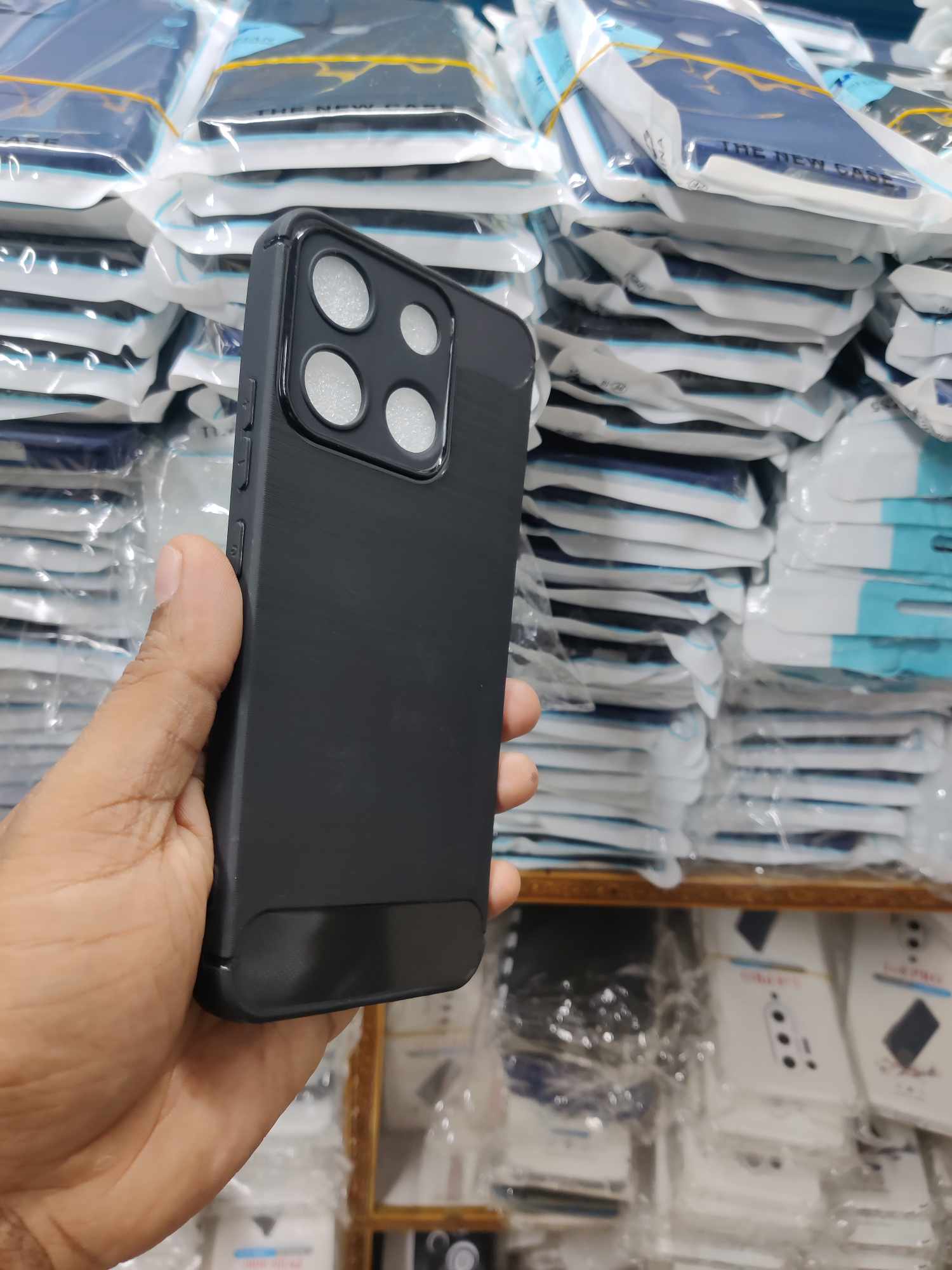 Picture of for itel a60 /a60s New Generation Spigen Silicone Fit Designed Soft Gel Rubber Shockproof Back Case Phone Back Cover Case