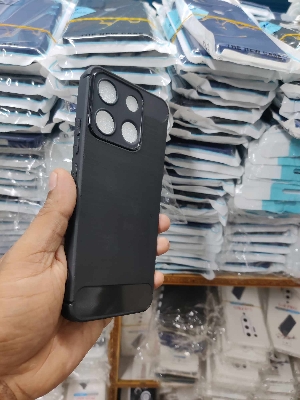 Picture of for itel a60 /a60s New Generation Spigen Silicone Fit Designed Soft Gel Rubber Shockproof Back Case Phone Back Cover Case