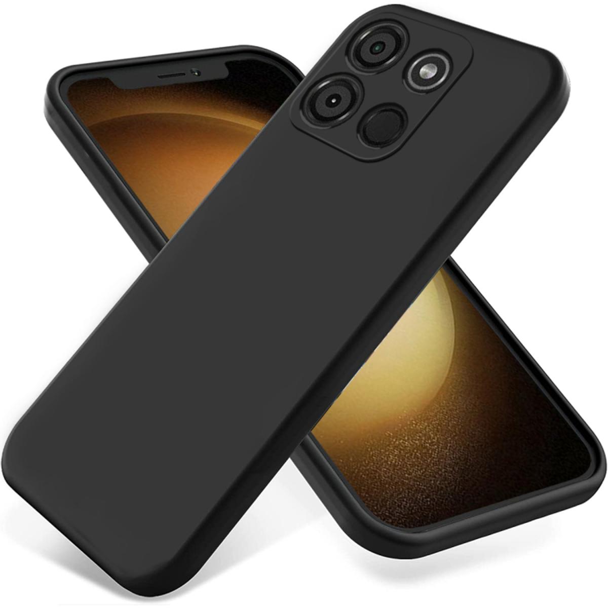 Picture of For itel A50s Spigen Silicone Fit Designed Soft Gel Rubber Shockproof Back Case Phone Back Cover