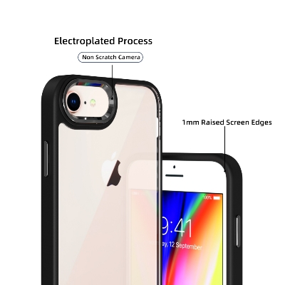 Picture of For "Apple iPhone 7, 8, SE 2020" Air Corner Bumper Anti-Scratch Soft Silicon Transparent Mobile Back Cover