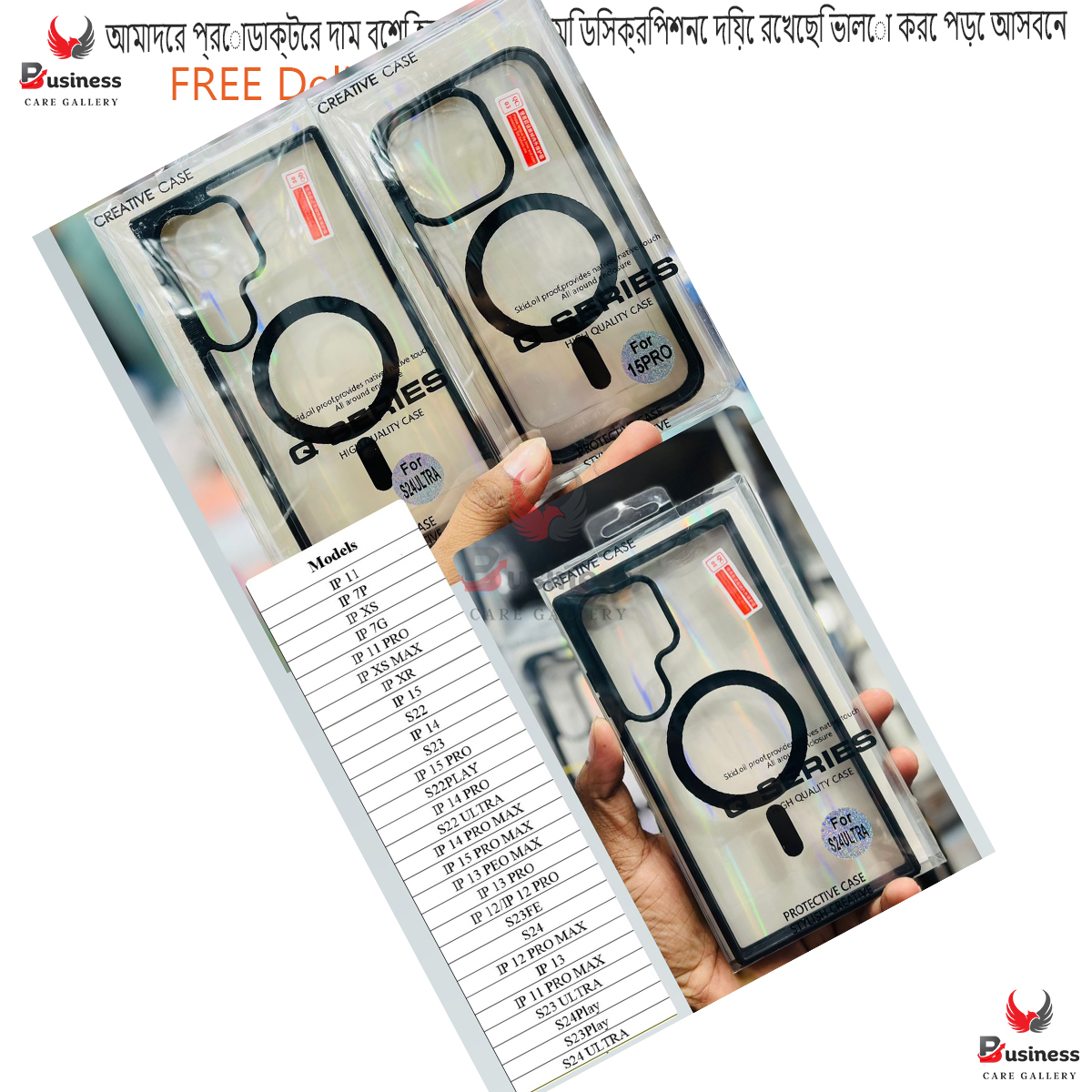 Picture of Magsafe Magnetic Clear Case for iPhone Models Shockproof Back Cover - Durable and Very Reliable - iPhone 14 Pro