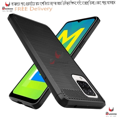 Picture of For Samsung Galaxy A22 4g / f22/ m32 4G Carbon Fiber High Quality Soft Mobile Back Cover (Black) for Samsung Galaxy A22 4g / f22/ m32 4G