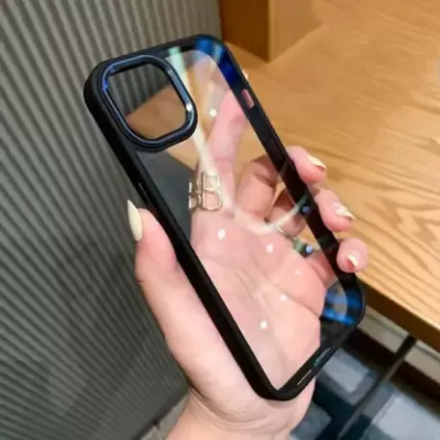 Picture of Apple iPhone Electroplating Acrylic Back transparent Premium Mobile Cover Phone Cases for iPhone 11 Pro Max