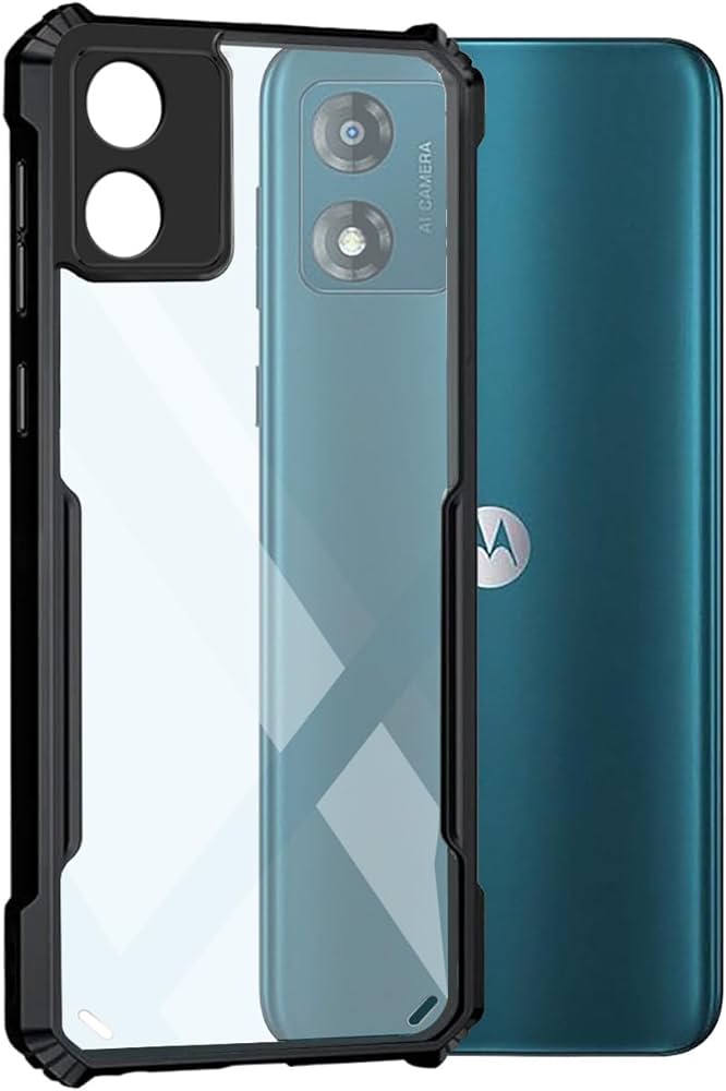 Picture of For Motorola Moto G04 Edge-Reinforced Shockproof Cushion xundd Back Clear Hybrid Transparent Hard Cover Casing