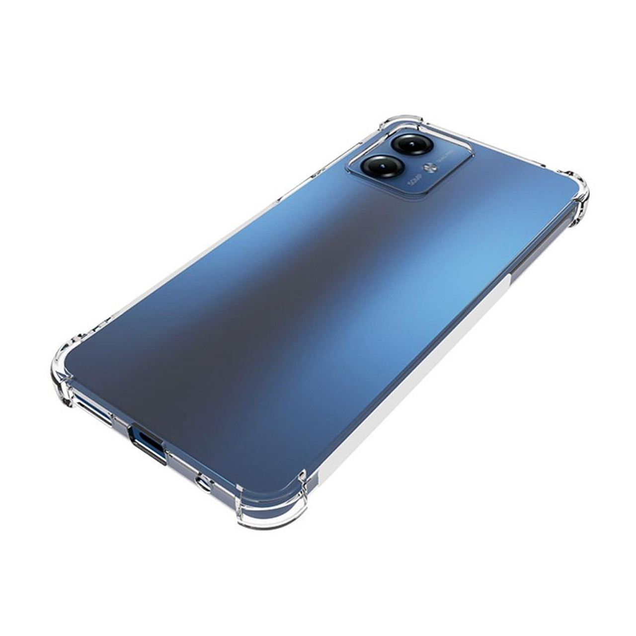 Picture of For Motorola Moto G14 4G Reinforced Shockproof Cushion Back Clear Hybrid Transparent Sof Tpu Back Cover For Motorola Moto G14 4G Phone Case