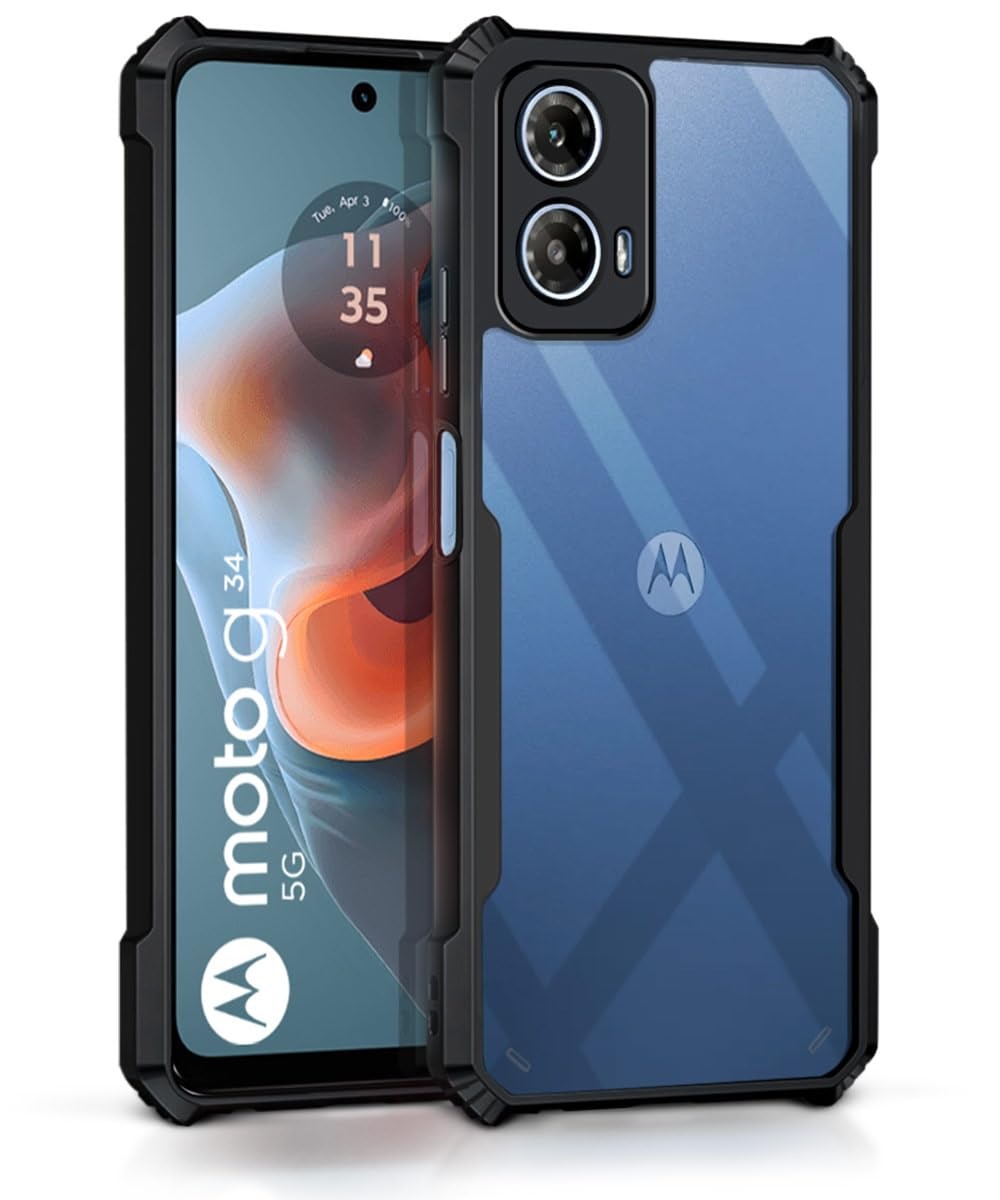 Picture of For Motorola Moto G34 5G Transparent Premium Quality Back Cover Phone Case