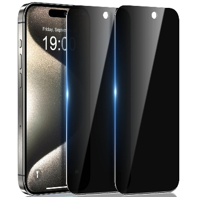 Picture of 9H Privacy Glass Screen Protector For iPhone 15 Pro Max