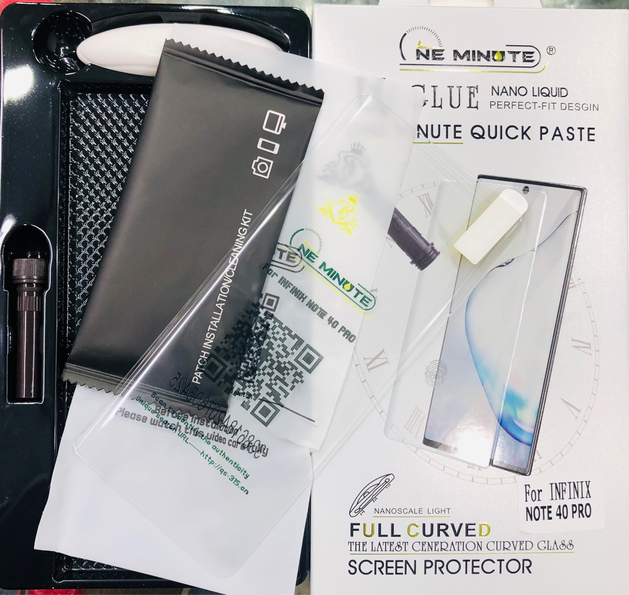 Picture of For Infinix Note 40 Pro Tempered Glass UV Tempered Glass productor