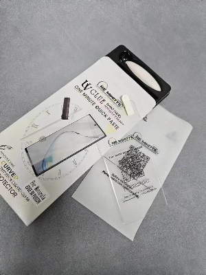 Picture of UV Glue Curved Tempered Glass Screen Protector For Motorola Edge 50 Fusion Screen Guard Gorilla Glass Protector With Easy Installation Kit (Edge 50 Fusion)