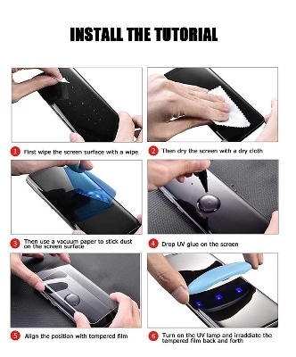 Picture of Oneplus 11R Mossily Full HD Curved Edge Liquid UV Tempered Glass Screen Protector