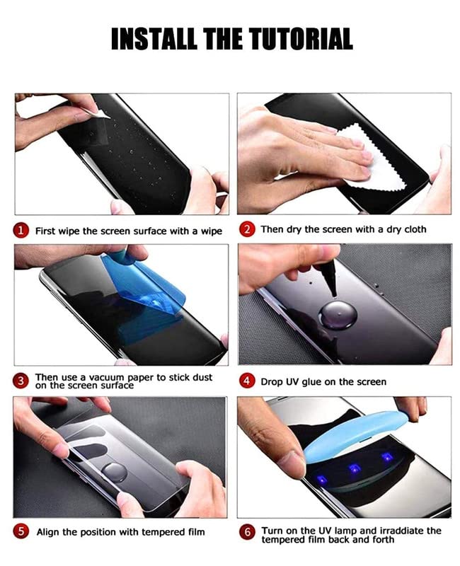 Picture of For Motorola Edge 40 One Minute UV Glass Light Adhesive Full Glue Curved Glass Screen Protector Transparent