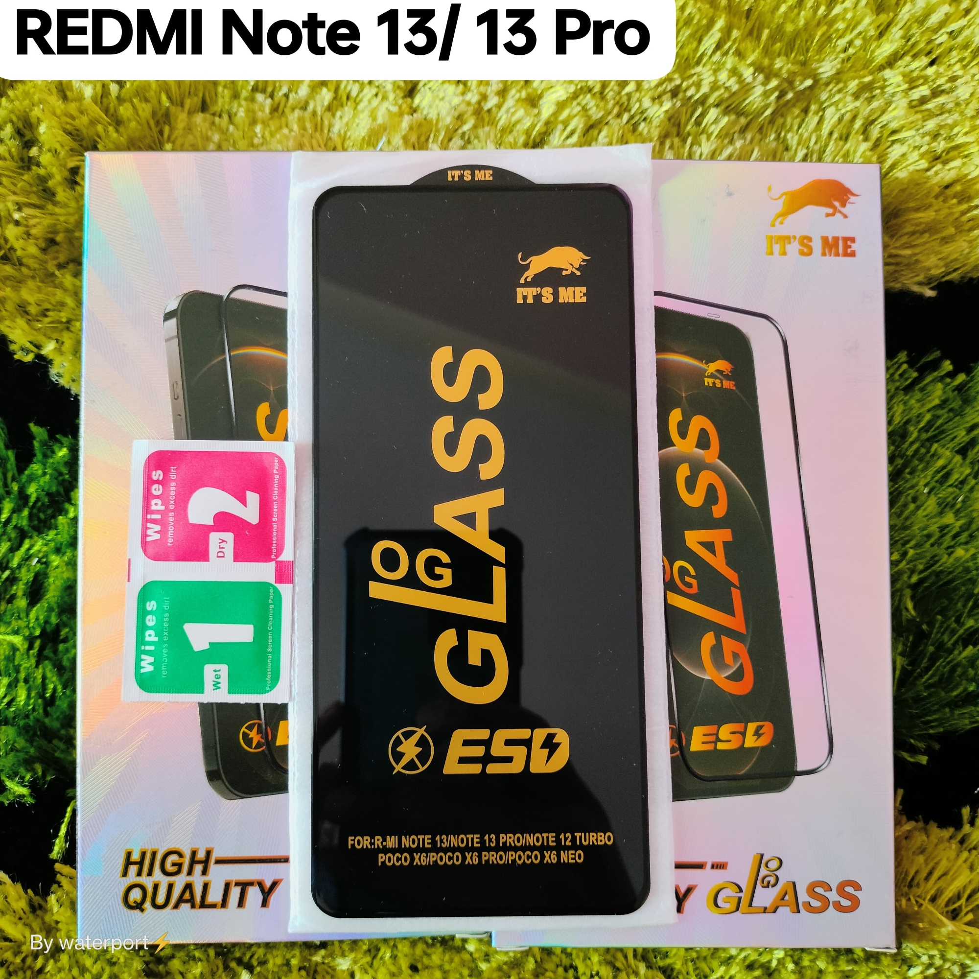 Picture of For Redmi Note 13 / Redmi Note 13 Pro Screen Protector Glass Premium Smoth Touch Respons Full Curved Display Gorila Glass Redmi Note 13 4g/5g / Redmi Note 13 Pro 4g/5g Tempered Gorial Glass Screen Protecor