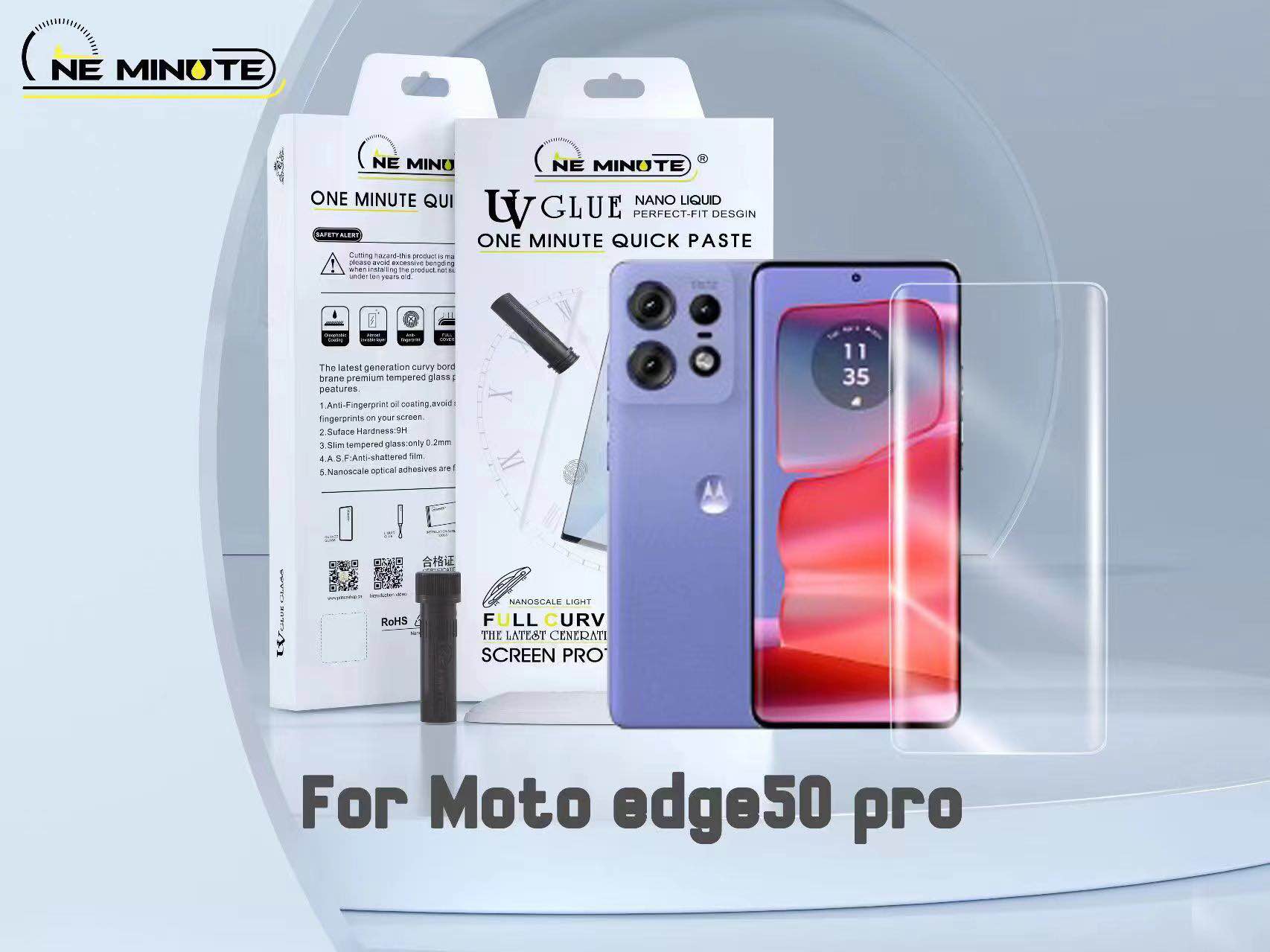 Picture of For Motorola Edge 50 Pro Tempered Glass UV Tempered Glass productor