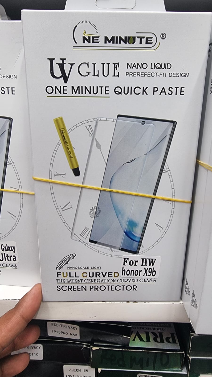 Picture of For Oppo reno 10 pro One minute A+ GRADE UV Light Adhesive Tempered Glass Screen Protecto
