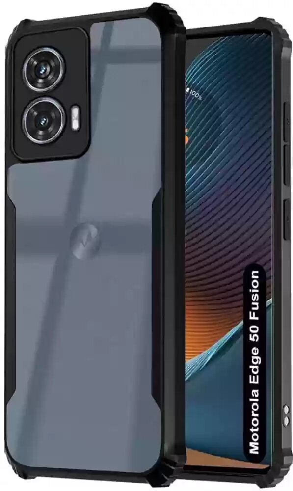 Picture of Motorola Edge 50 Fusion Xundd Protective Airbag Bumper Transparent Back Side Clear Phone Case For Motorola Edge 50 Back Cover