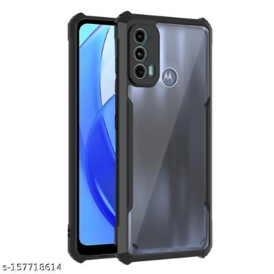 Picture of For Motorola Moto E30 / Moto E40 / Moto E20 Shockproof TPU Bumper Clear Acrylic Mobile Phone Case Back Cover (Back Case Cover
