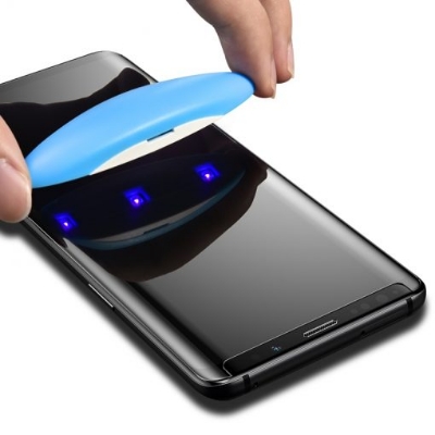 Picture of Oneplus 7 Pro T UV Light Adhesive Tempered Glass Screen Protector -Transparent
