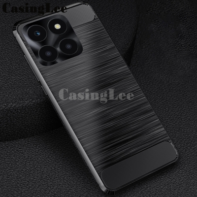 Picture of For Honor X8b Back Cover ases & luxury Covers (Carbon Fibre Rugged Armour Back Cover For Honor X8b