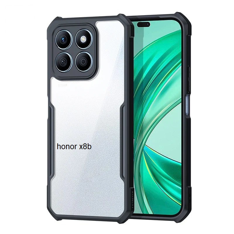 Picture of For Honor X8B Back Cover Silicone Soft Liqiud Back Cover With Handy With Camera Bump Protection 360 Degree For Honor X8B Back Case Silicone Premium Case HonorX8B