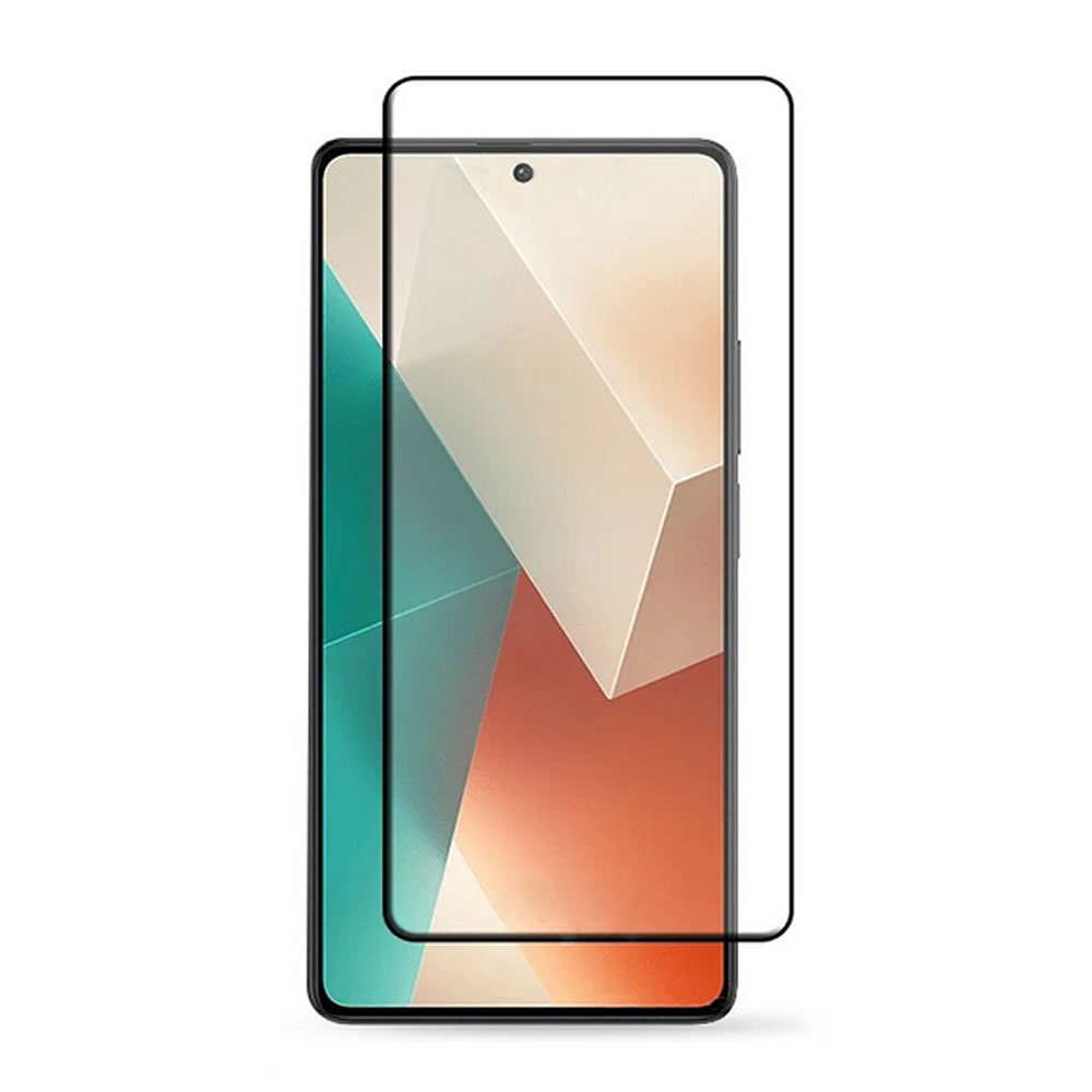 Picture of Xiaomi Redmi Note 13 4G Premium Full Coverage Glass Protector Tempered Glass Screen Protector 9H Hardness