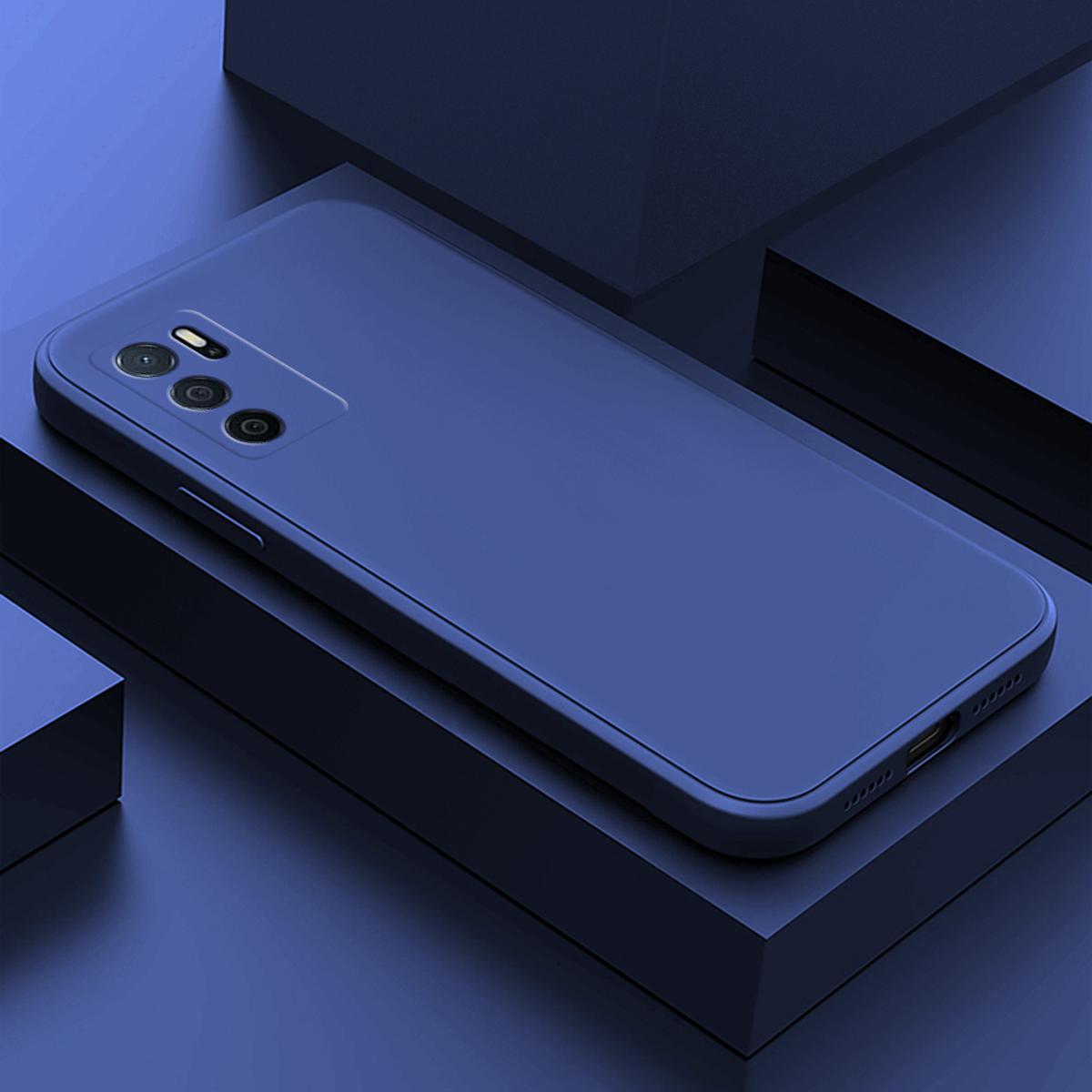 Picture of for OPPO A16 Case Thin Soft Luxury Square Liquid Silicone Phone Case Candy Cover