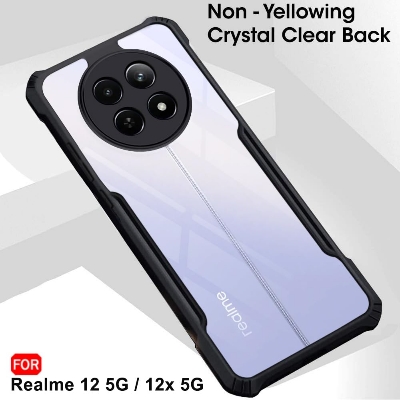 Picture of For realme 12 5G / realme 12x Phone Case Camera protection Liquid Silicone Soft Gel Rubber Shockproof Phone Case Back Cover