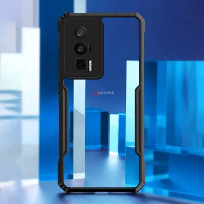 Picture of PlusCase for Xiaomi Poco F5 Pro 5G Case Air Cushion Hard Clear Shockproof Back Cover