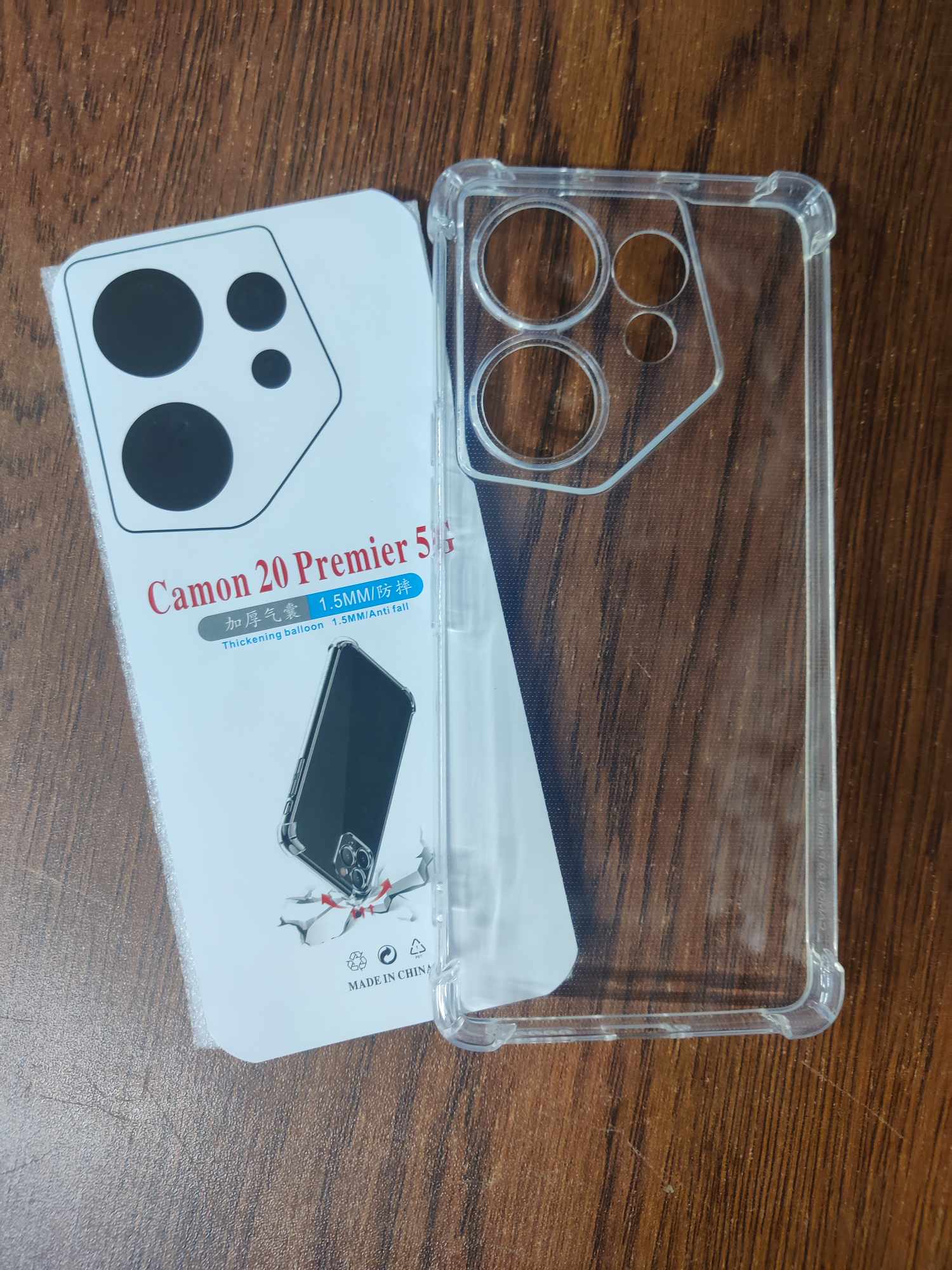 Picture of Protective TPU Soft Case Cover for TECNO CAMON 20 PREMIER 5G Shockproof Silicone Ultra Thin Clear Soft TPU Phone Case