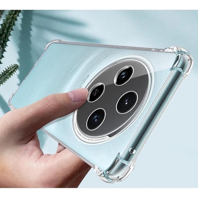 Picture of Oppo F27 pro plus 5G Flexible Clear Transparent Soft TPU Back Case Cover with bumper