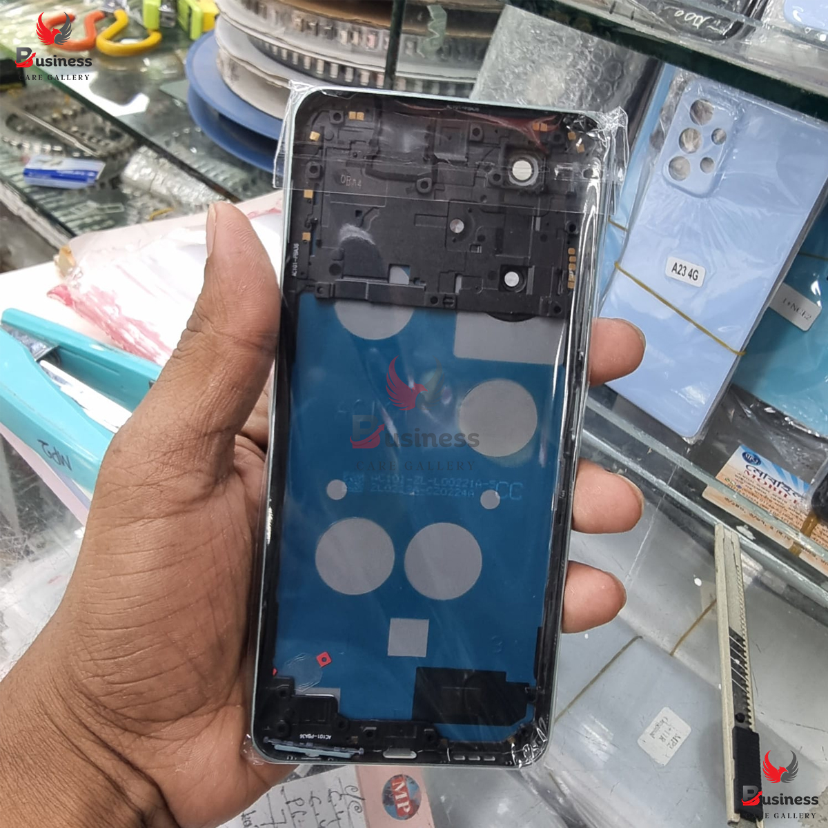 Picture of Replacement Backshell With Side Frame Panel for OnePlus Nord N30 SE Battery Back Door Housing Cover With Middle Part