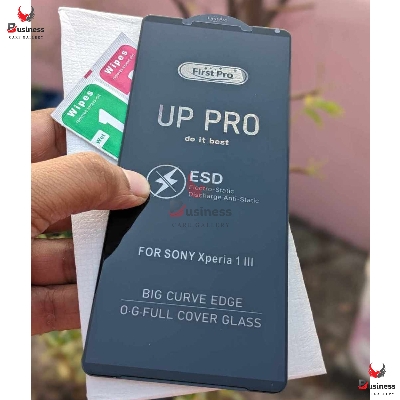 Picture of Full Tempered Glass for Sony Xperia 10 ii Full Adhesive Premium Quality Ultra Clear Anti-Scratch Anti-Oil Stain Screen Protector Edge Full Screen Coverage Glass Protector