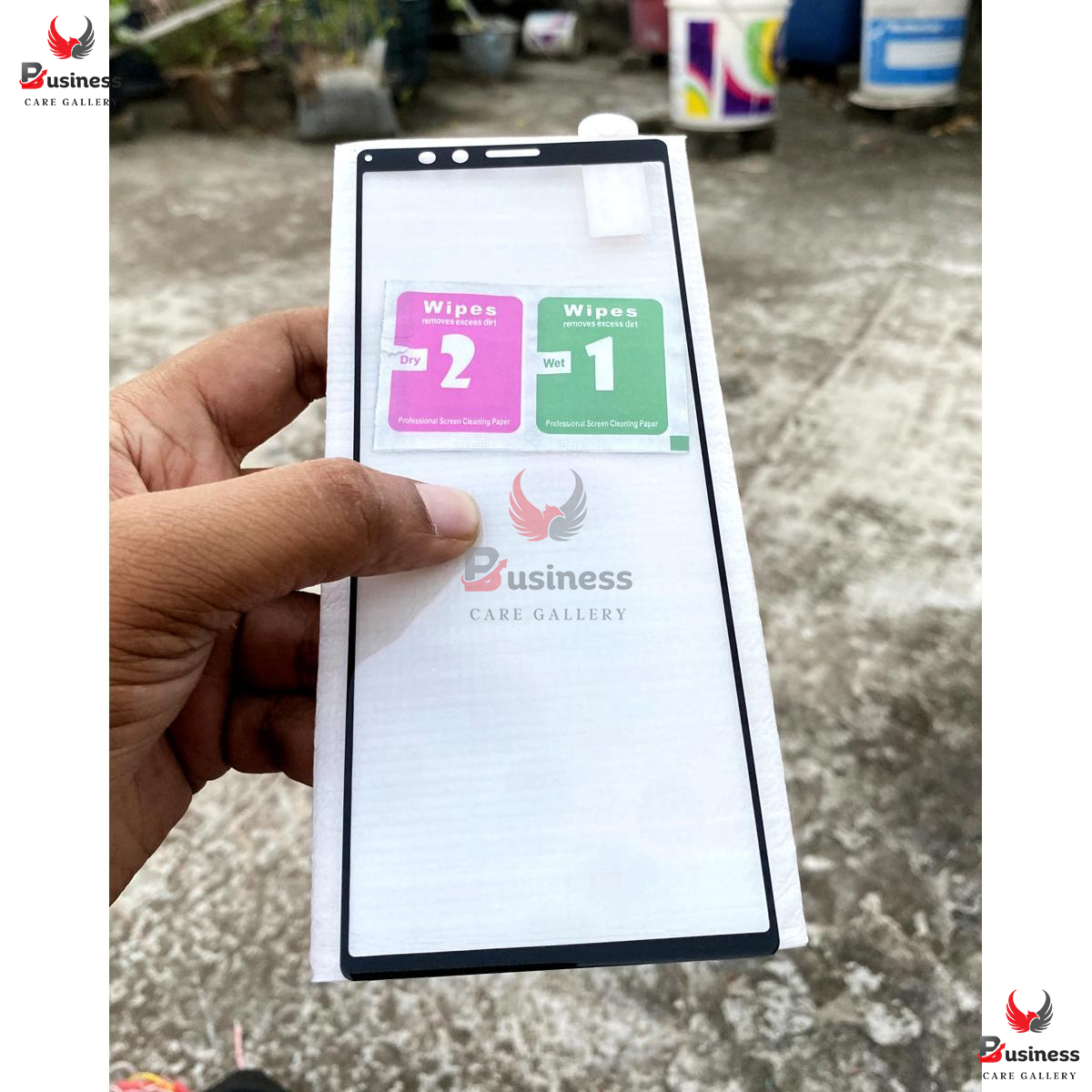 Picture of For Sony Xperia 5 ii Full Tempered Glass Full Glue Premium Quality Ultra Clear Anti-scratch, Anti Oil Stains Screen Protector Edge To Edge Full Screen Coverage Glass Protector