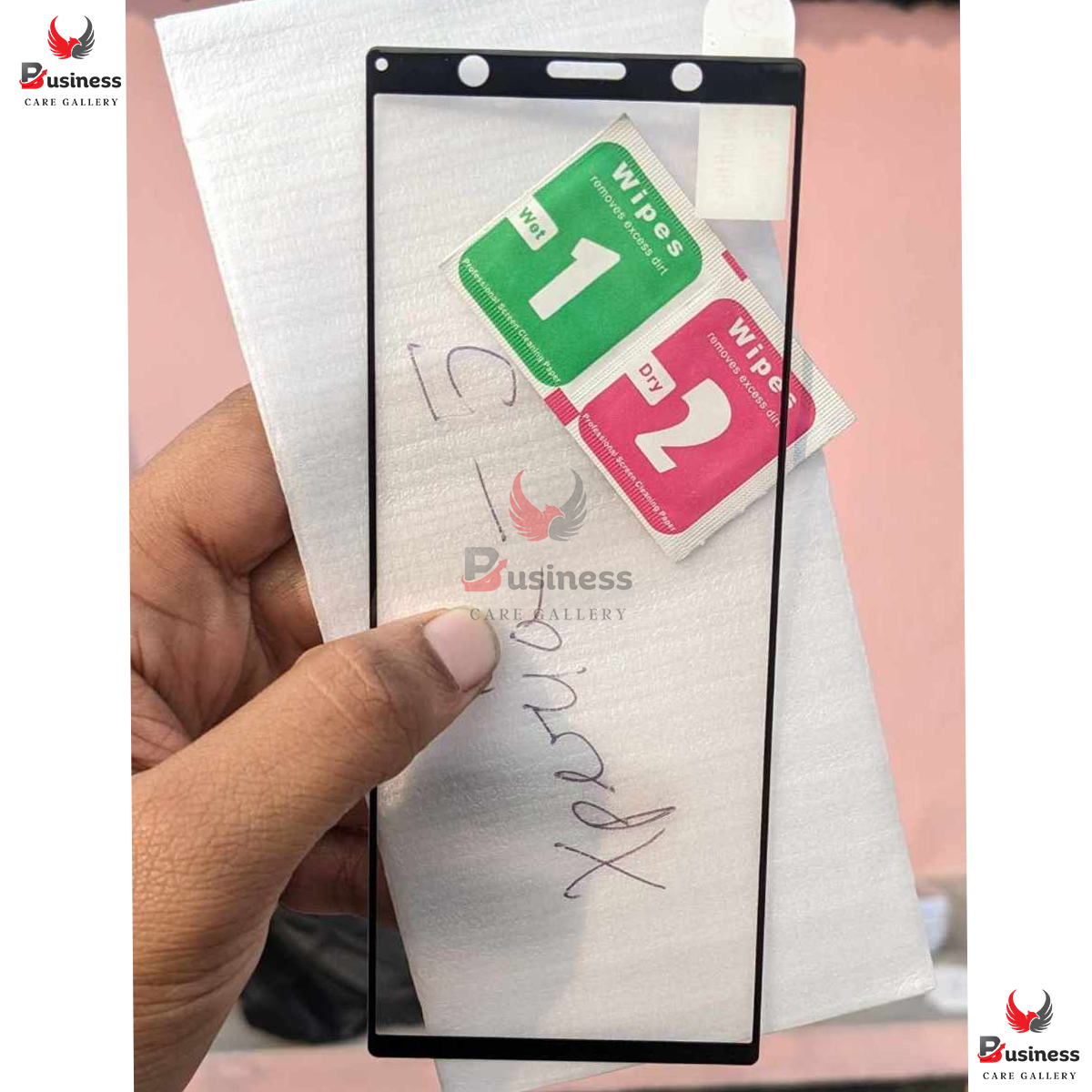 Picture of For Sony Xperia 5 Full Tempered Glass Full Glue Premium Quality Ultra Clear Anti-scratch, Anti Oil Stains Screen Protector Edge To Edge Full Screen Coverage Glass Protector
