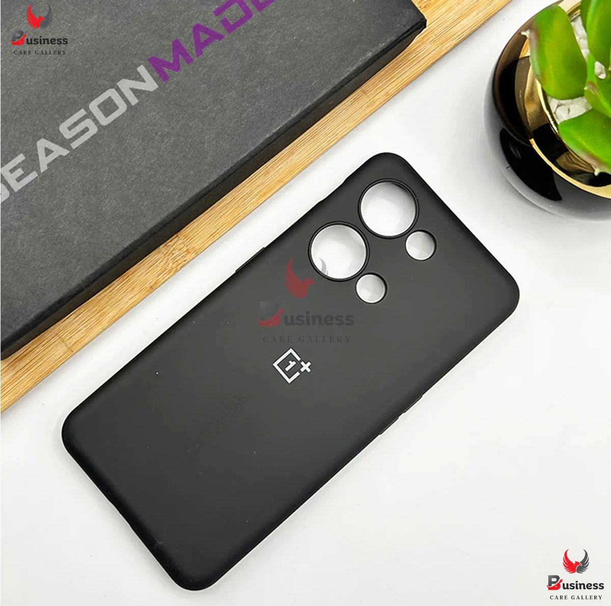 Picture of For OnePlus Nord 3 Strong Liquid Silicone Soft Gel Rubber Shockproof Case With Logo For OnePlus Nord3 Back Cover