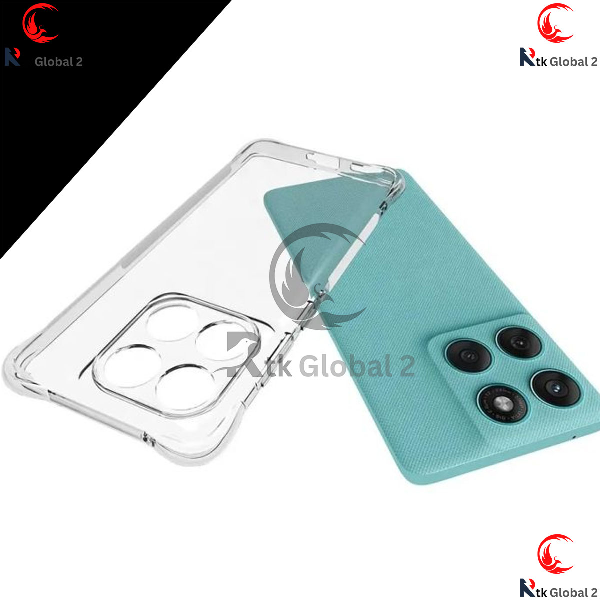 Picture of For Oppo A5 5G 2025 / F29 5G Silicone Airbag cover Shockproof Transparent Protective Clear Back Cover TPU Case