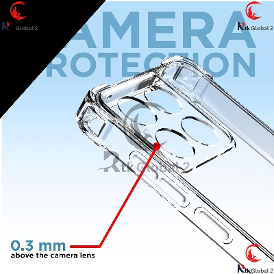 Picture of For Oppo A5 5G 2025 / F29 5G Silicone Airbag cover Shockproof Transparent Protective Clear Back Cover TPU Case