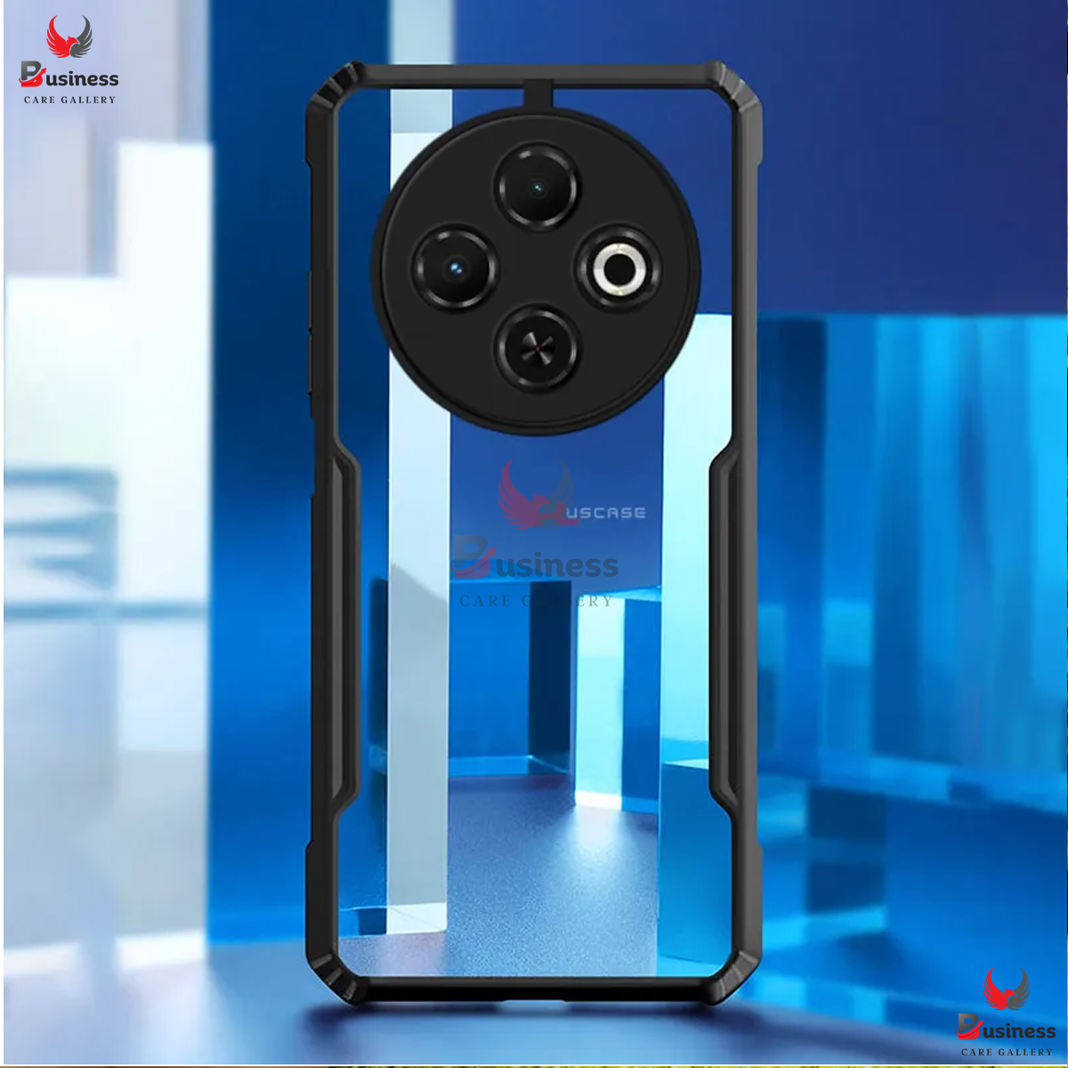 Picture of Tecno Spark 30 4G Shockproof Crystal Clear Back Cover Case for Tecno Spark 30 | 360 Degree Protection | Protective Design | Transparent Back Cover Case for Tecno Spark 30 TecnoSpark30 (Black Bumper)