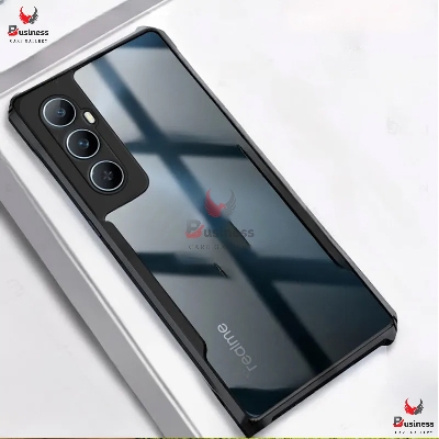 Picture of For Realme C65 4g Xunddu Shockproof TPU Bumper Clear Acrylic Mobile Phone Case Back Cover