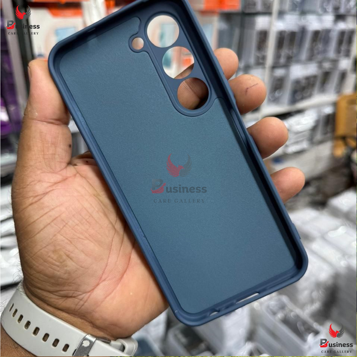 Picture of For Infinix Hot 40 / Hot 40 Pro Back Cover Liquid Silicone Soft Gel Rubber Shockproof Cover For Infinix Hot 40 Phone Case