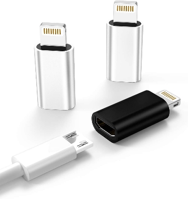 Picture of I.Phone Port to Micro USB Converter - White