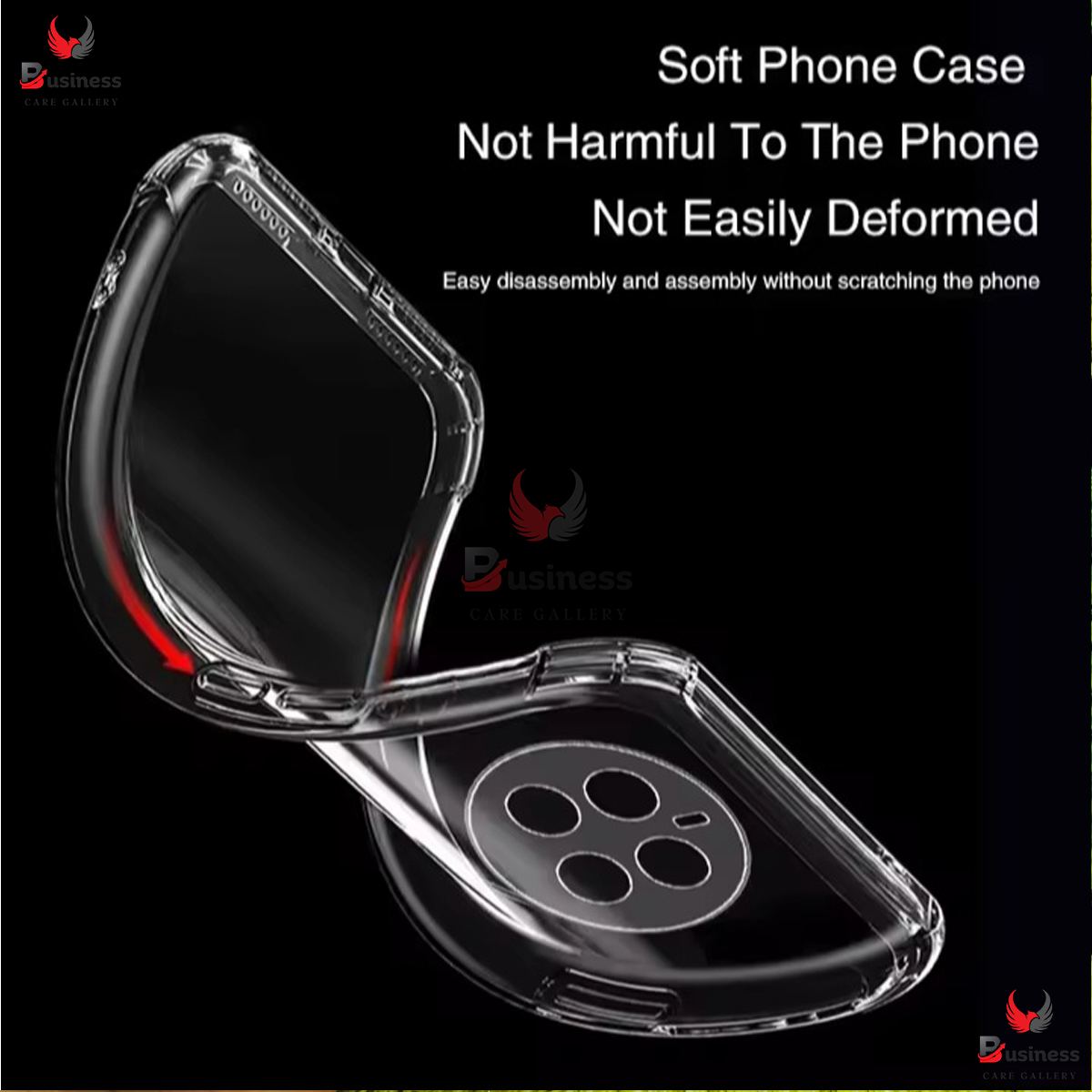 Picture of For Tecno Spark 40 4G Case Soft Transparent Plating Antioxidant Clear